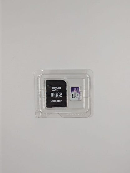 Micro SD Card w/ Adaptor - Class 10, 4K/HD, 100MB/s