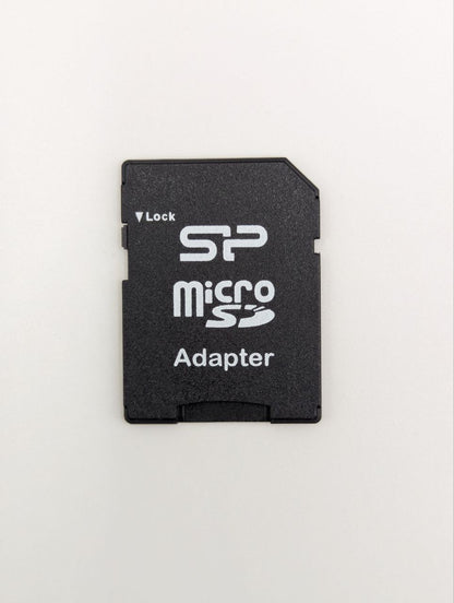 Micro SD Card w/ Adaptor - Class 10, 4K/HD, 100MB/s